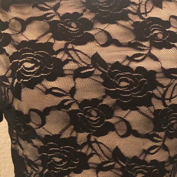NWOT Black Upper Lace Dress - Size S - Picture 2 of 6